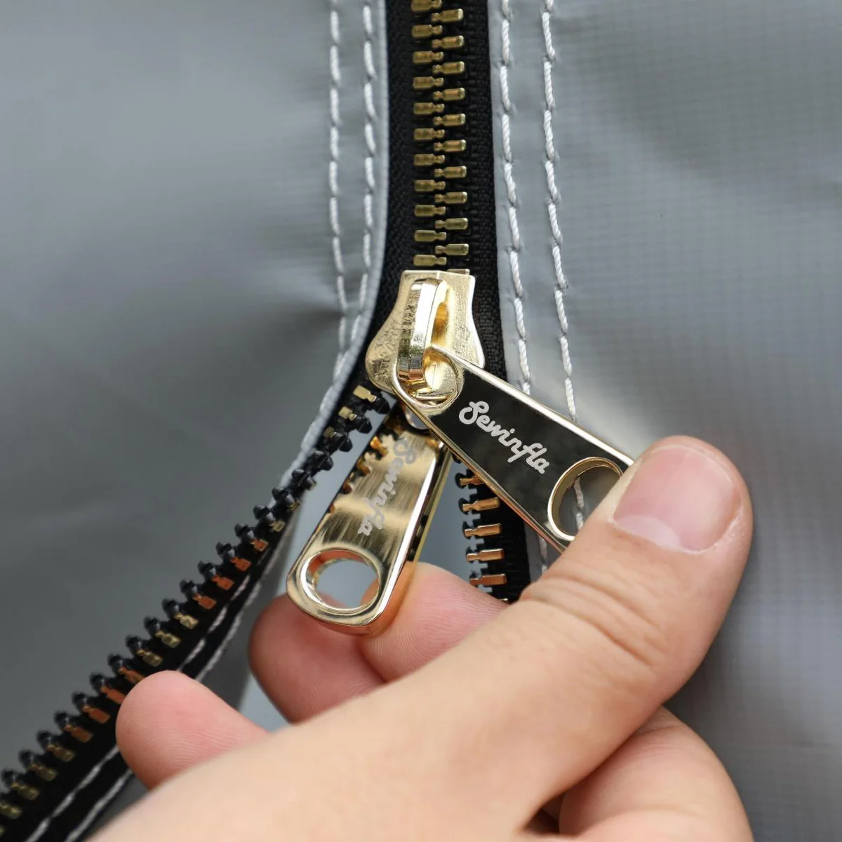 Strengthened Double-Ended Zippers