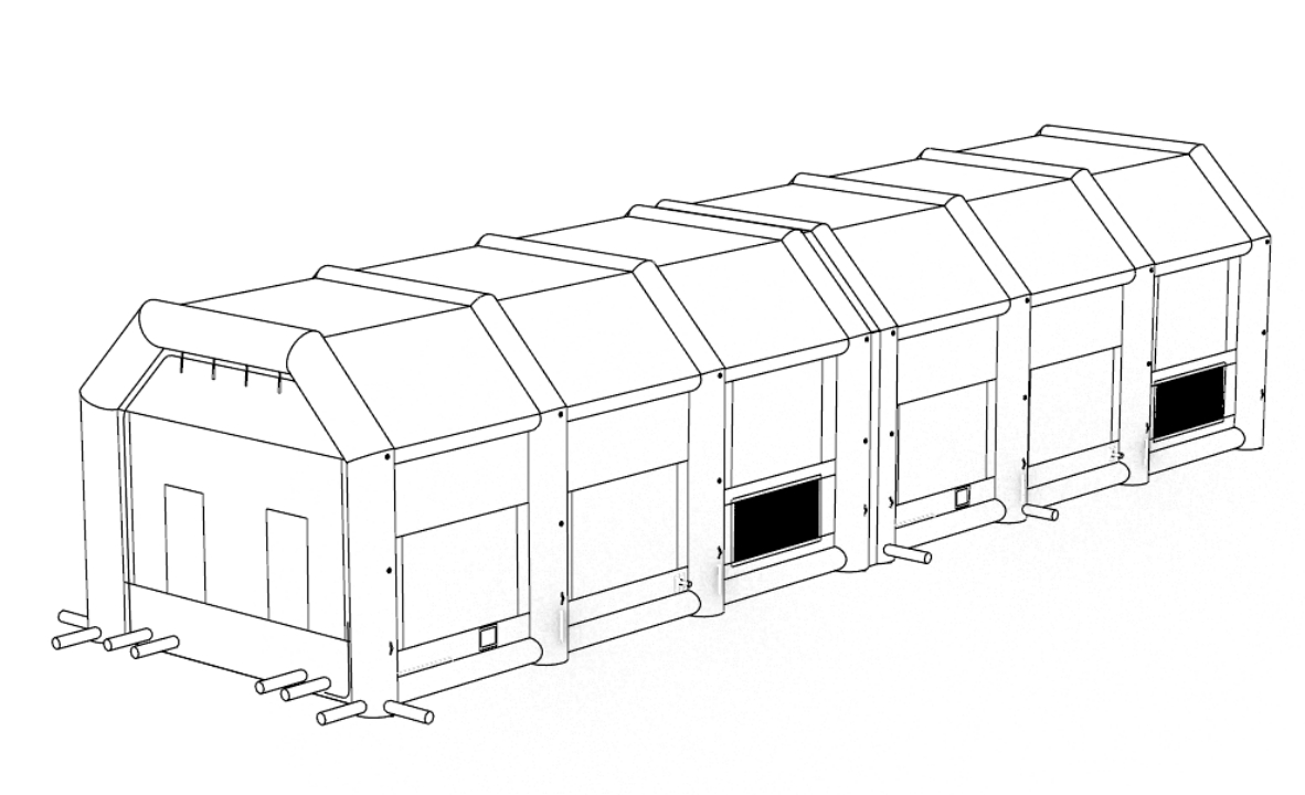 3D model of the modular dual-chamber construction